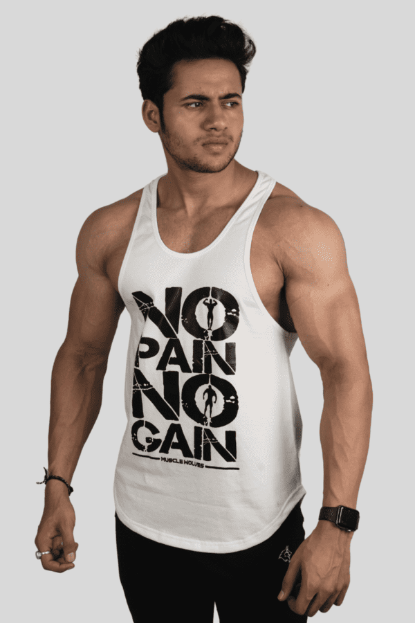 No Pain No Gain Stringer - Image 6