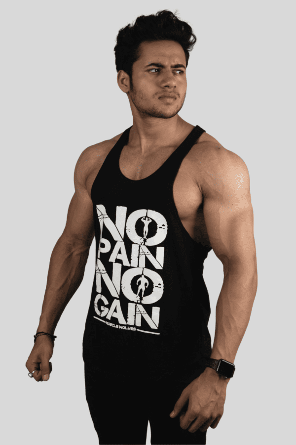 No Pain No Gain Stringer - Image 2