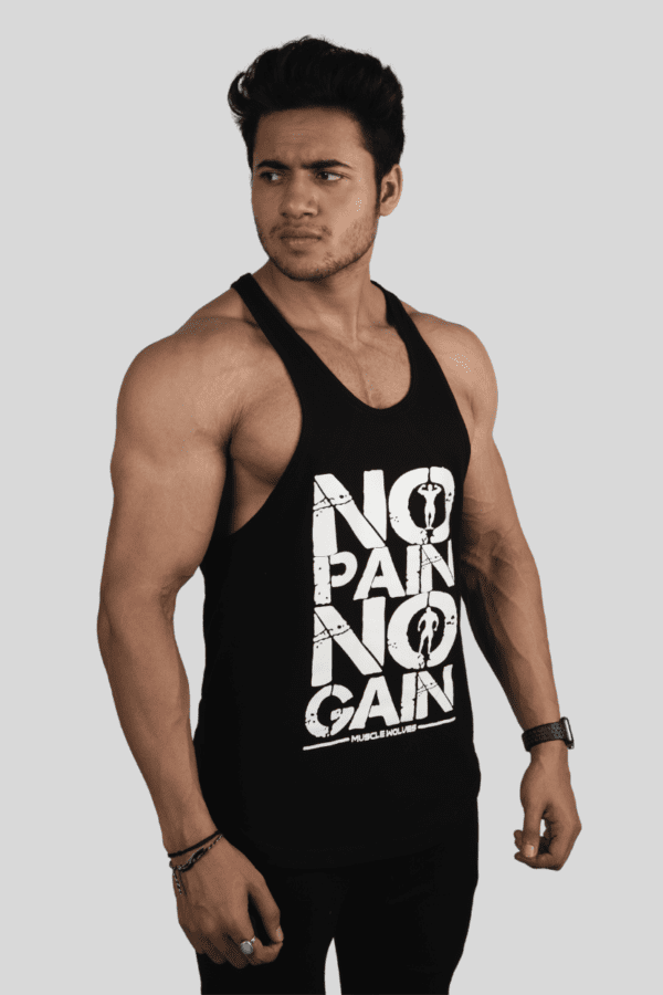 No Pain No Gain Stringer - Image 3