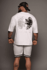 Wild Embers Fire Wolf Oversized Tee - Image 4