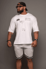 Wild Embers Fire Wolf Oversized Tee - Image 3