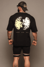 Wild Embers Fire Wolf Oversized Tee - Image 2