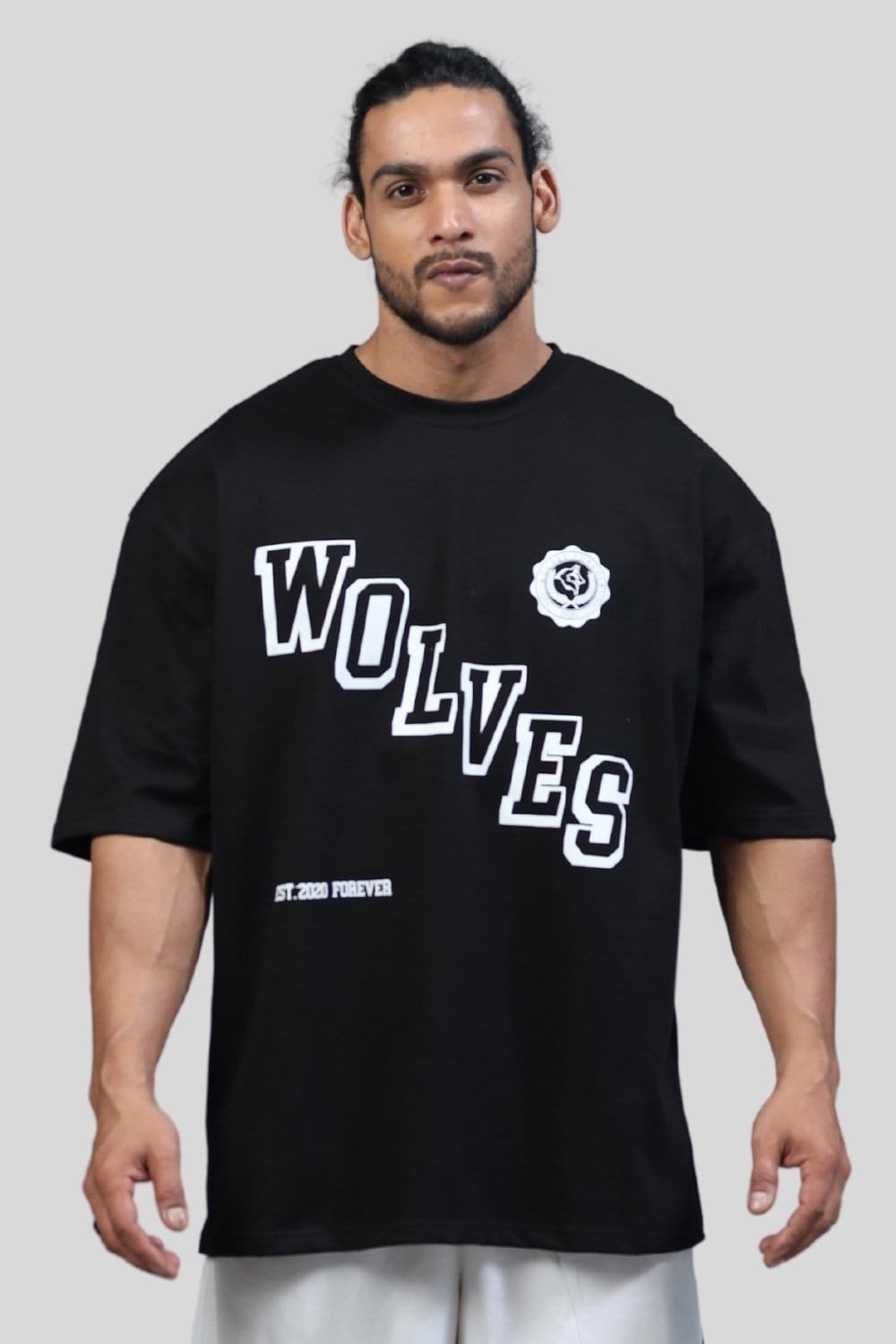 Alternative view of Wolves Command Oversized Tee