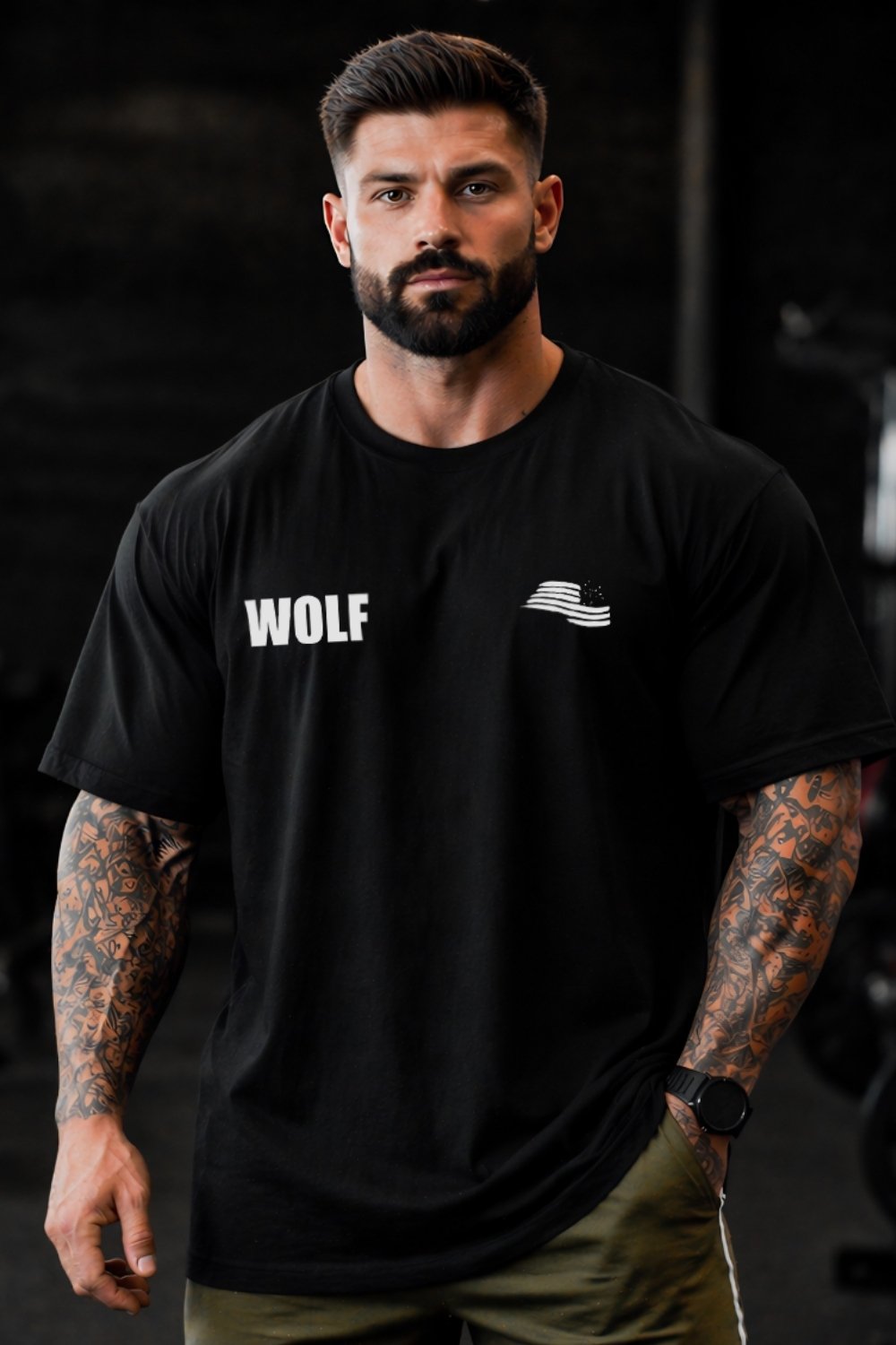 Alternative view of Rogue Wolf Oversized Tee