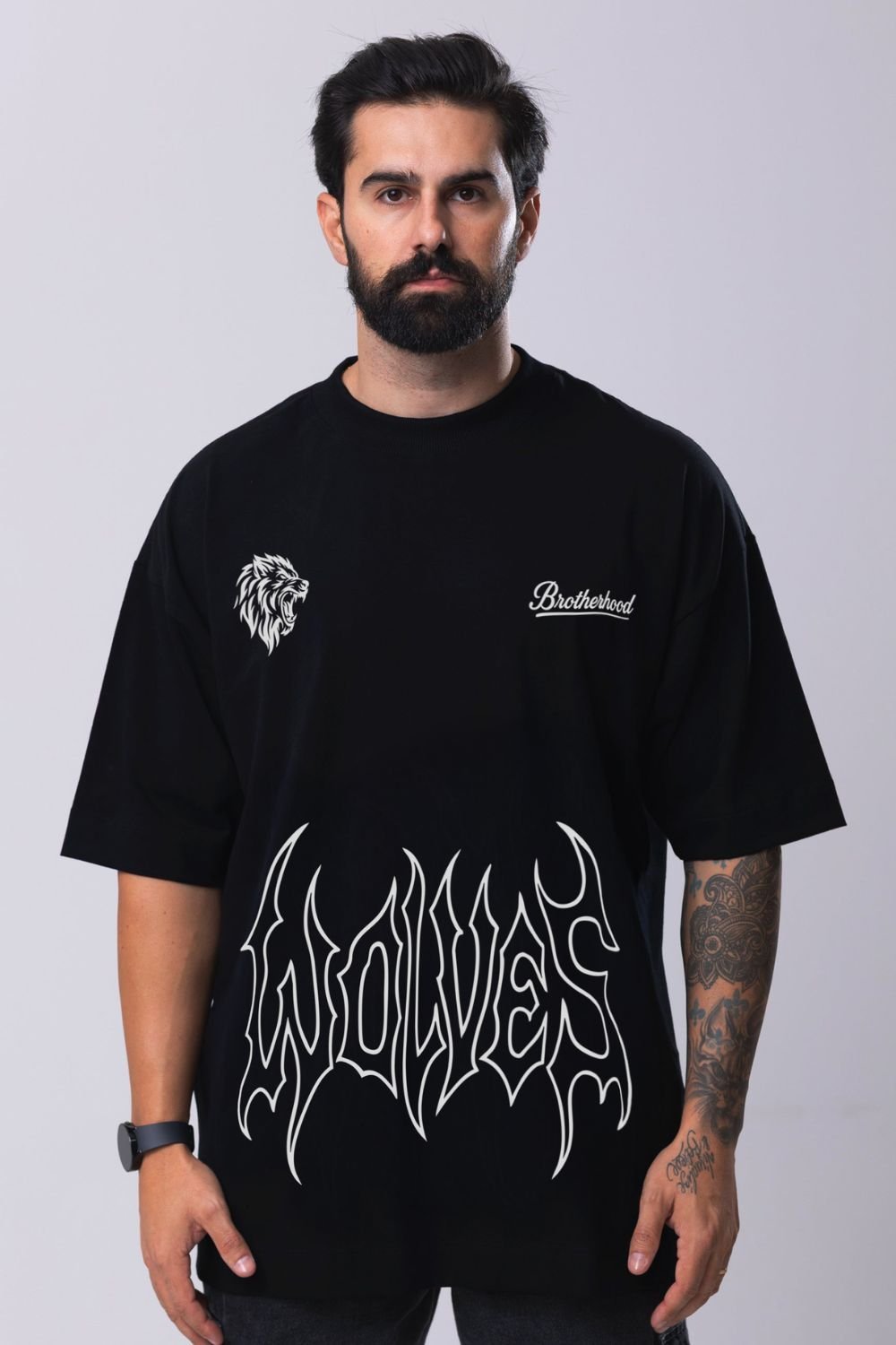 Inferno Wolf Oversized Tee