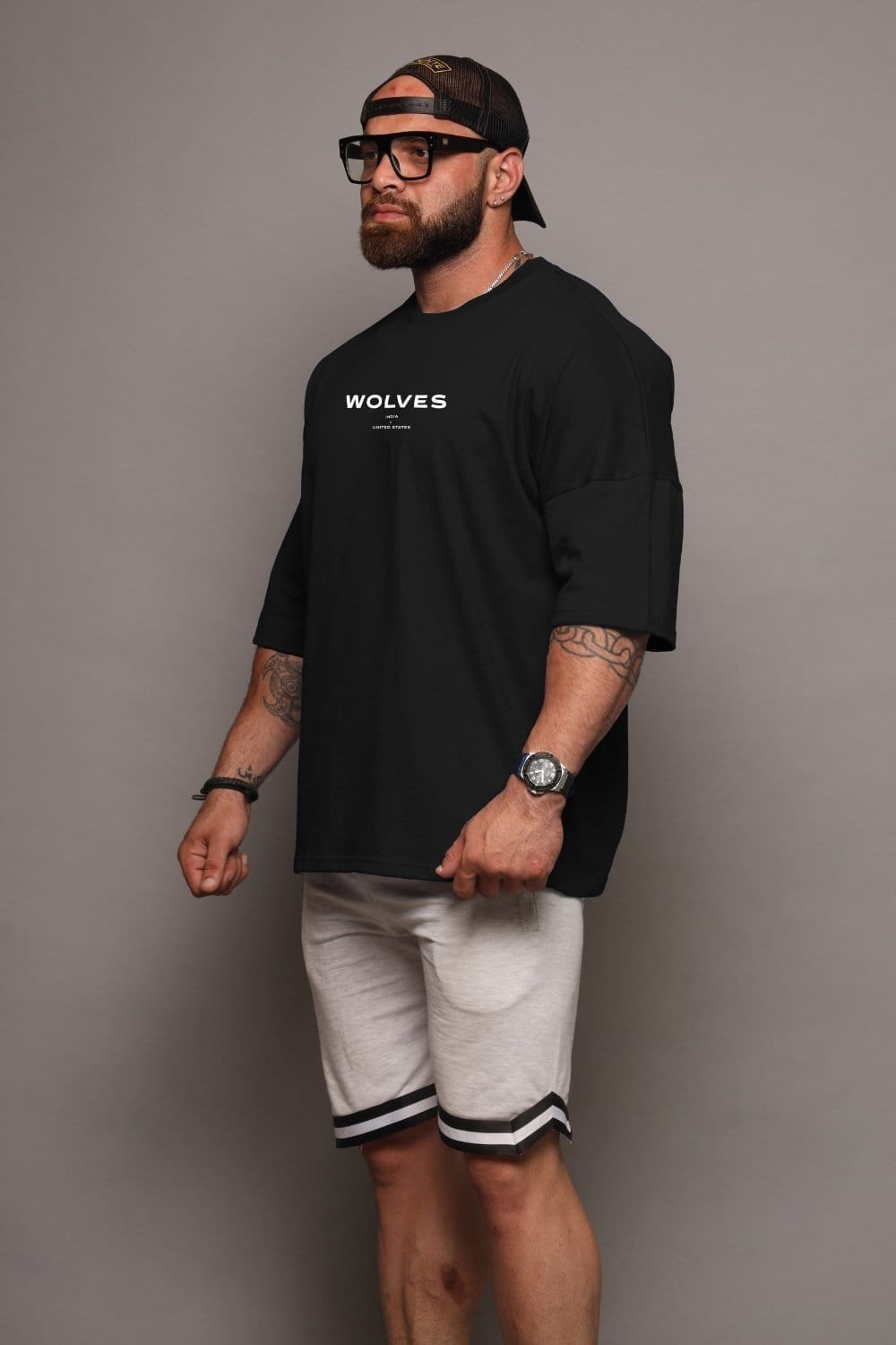 Alternative view of Wolves India Oversized Tee
