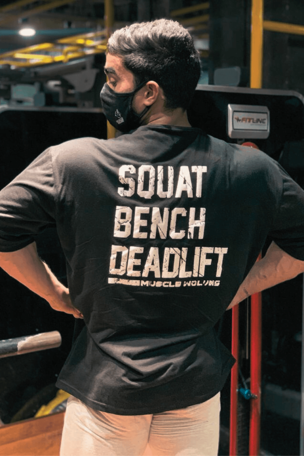 Alternative view of Squat Bench Deadlift Oversized Tee