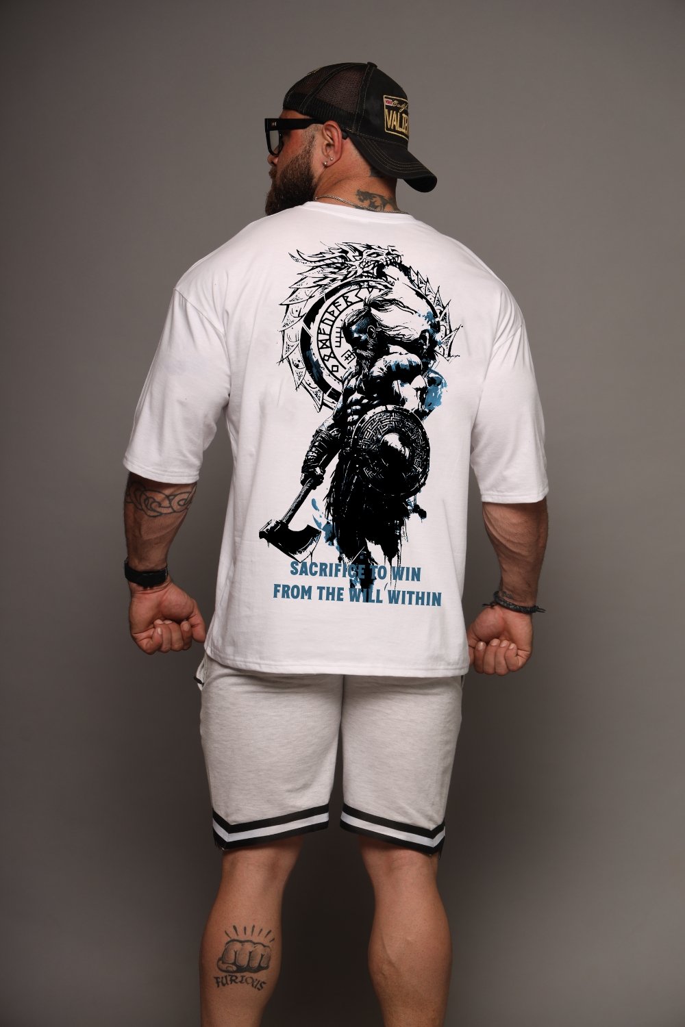 Alternative view of Forged to Win Oversized Tee