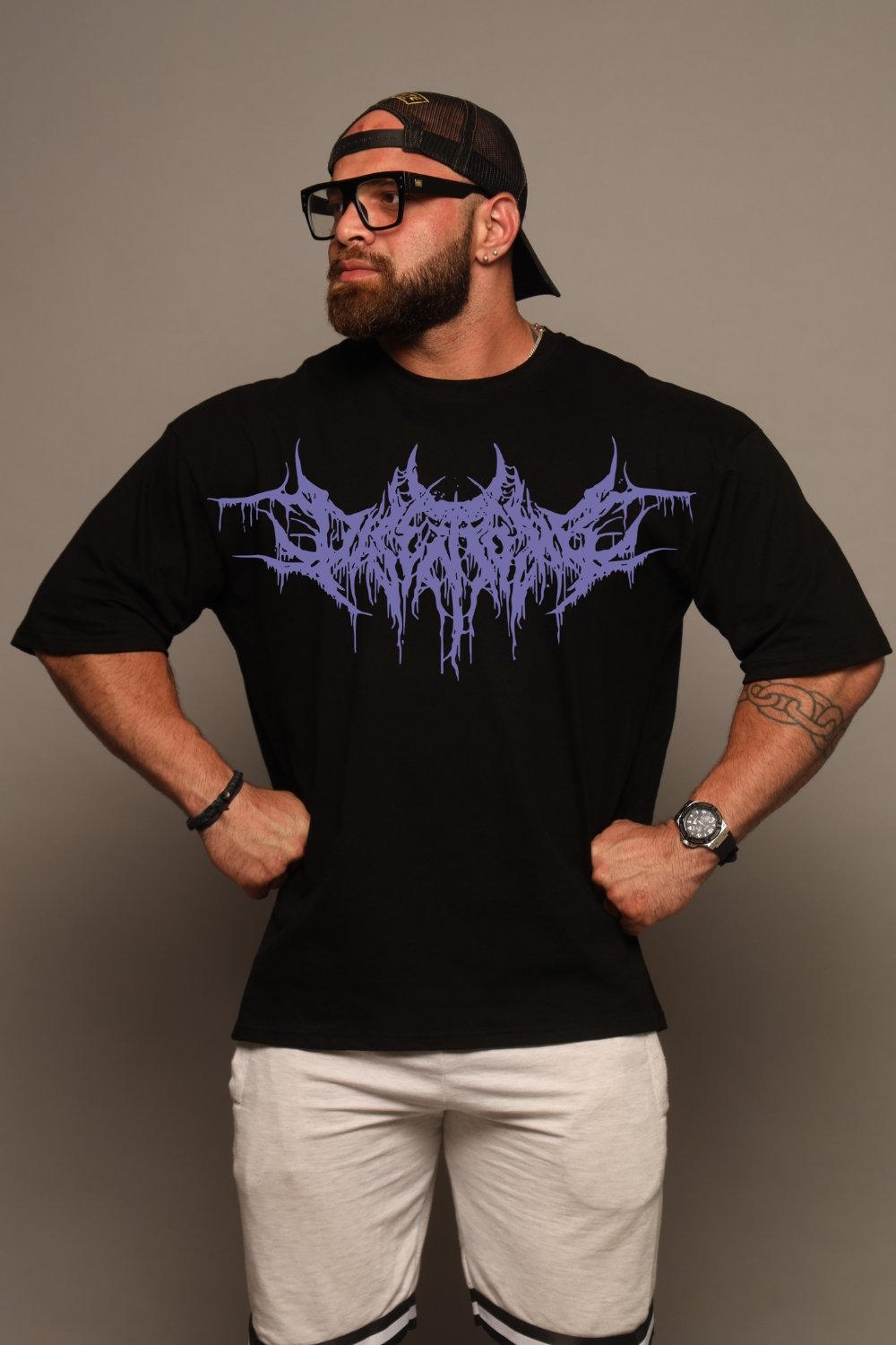 Midnight Thorn Oversized Tee