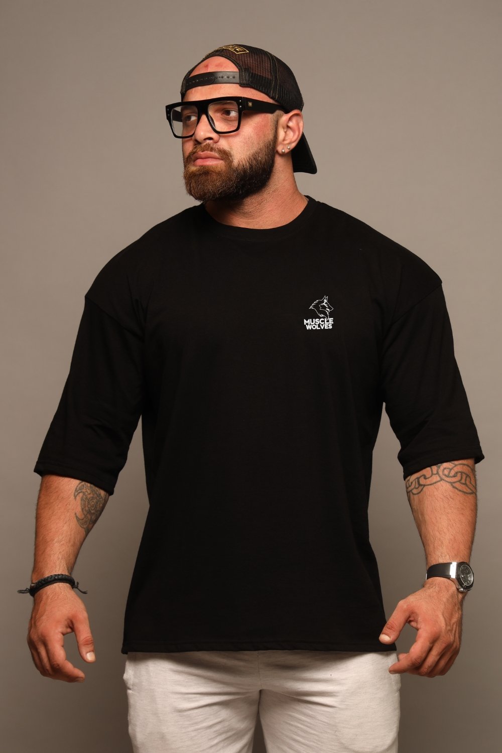 Alternative view of More Plates No Dates Oversized Tee