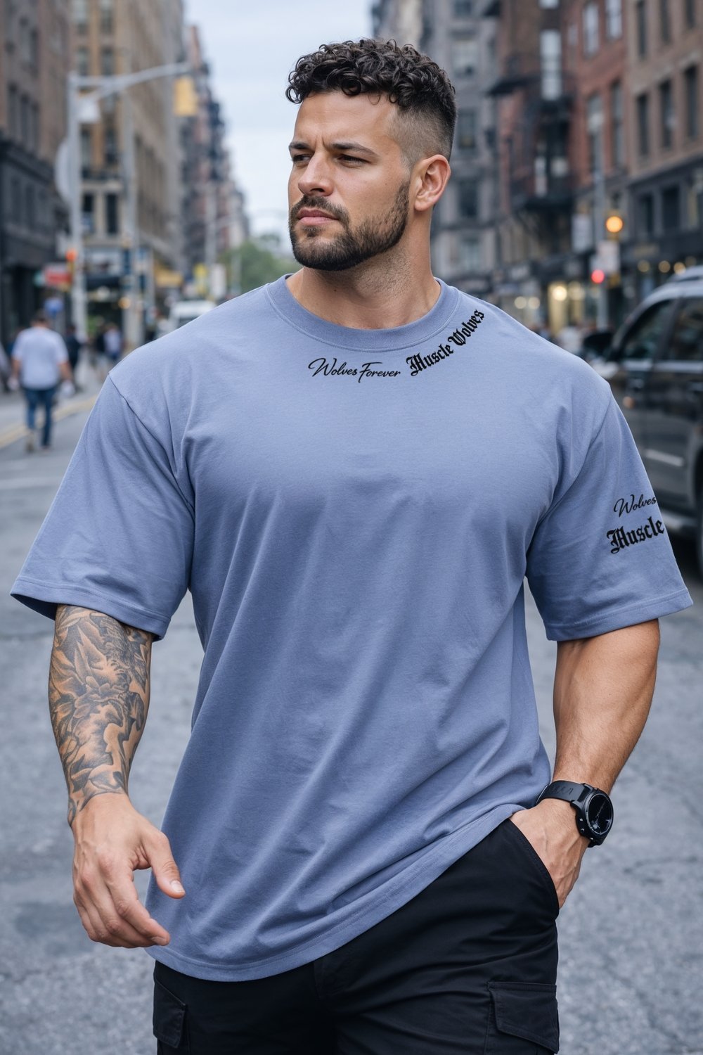 Alternative view of Volt Axis Modern Oversized Tee