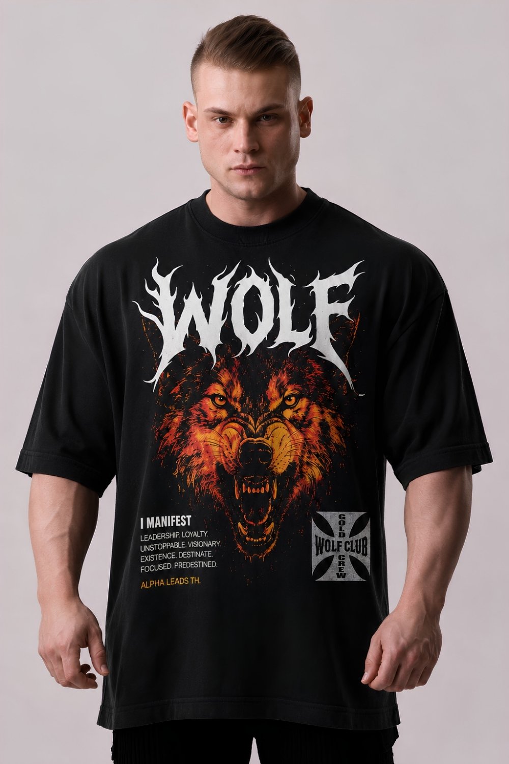 Wolf Inferno Oversized Tee
