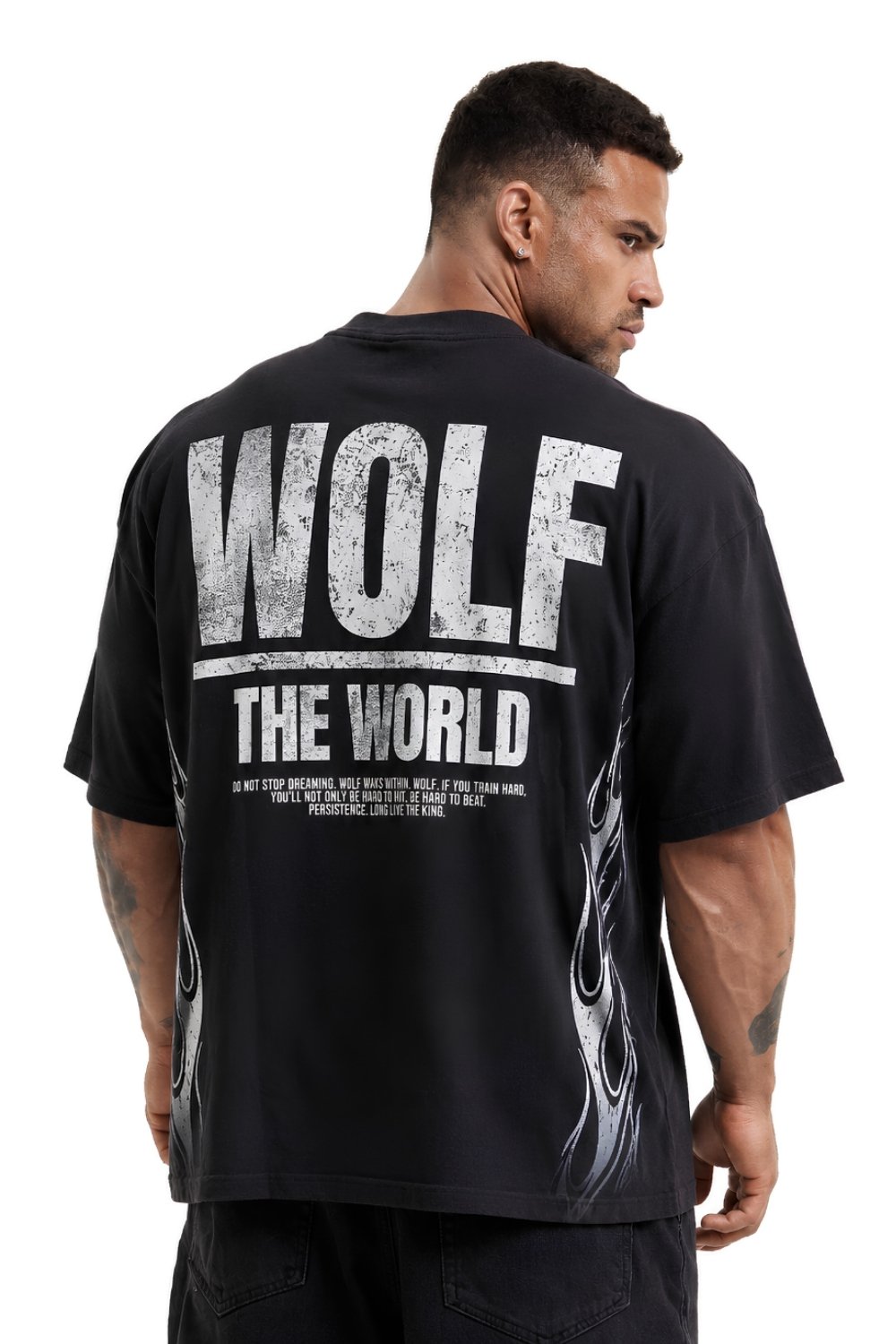 Wolf The World Oversized Tee