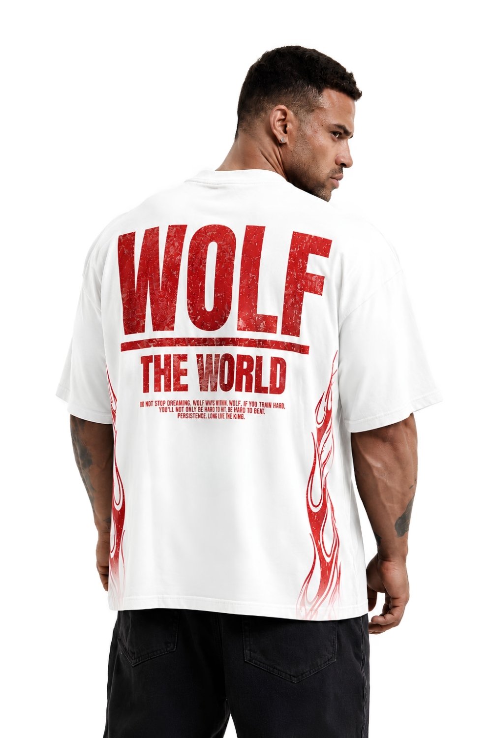 Wolf The World Oversized Tee - Image 3